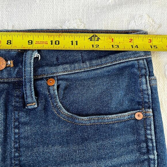 Madewell High Rise 10” Skinny Jean Medium Wash Stretch Magic Pockets Size 29 - Picture 8 of 10